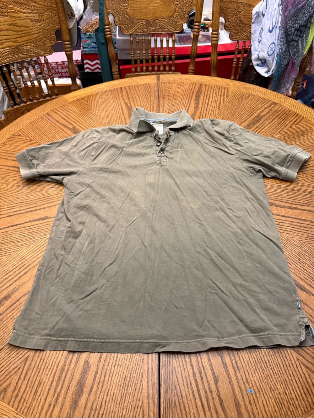 True Grit Olive Short-Sleeve Polo